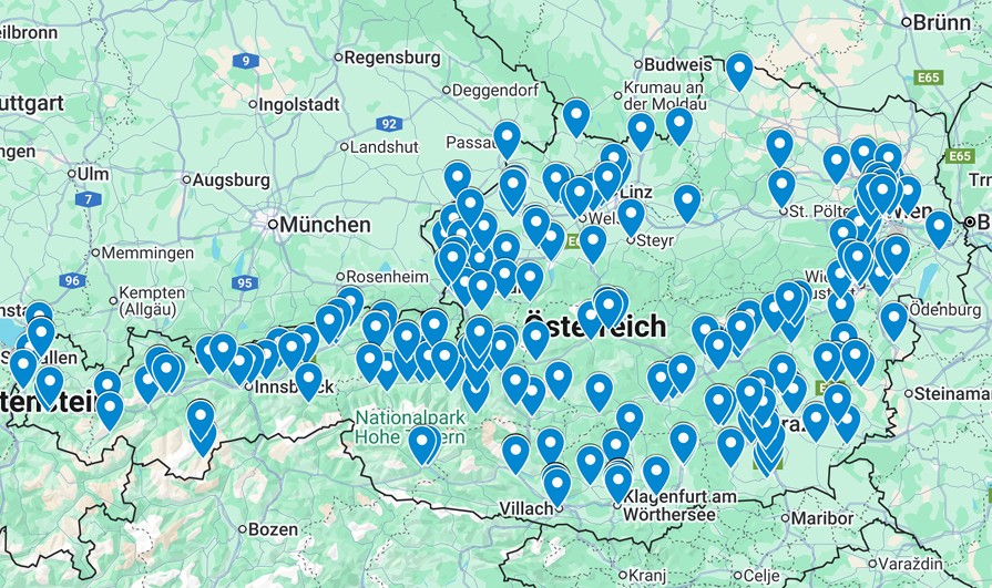 Standorte RUCH GmbH Kunden 2025 Arbeitssicherheit in ganz Österreich mit der RUCH GmbH - Ihre Sicherheitsfachkraft