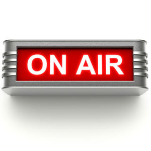 On-Air-Schild, Radio